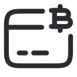 Bitcoin Card SVG Icon